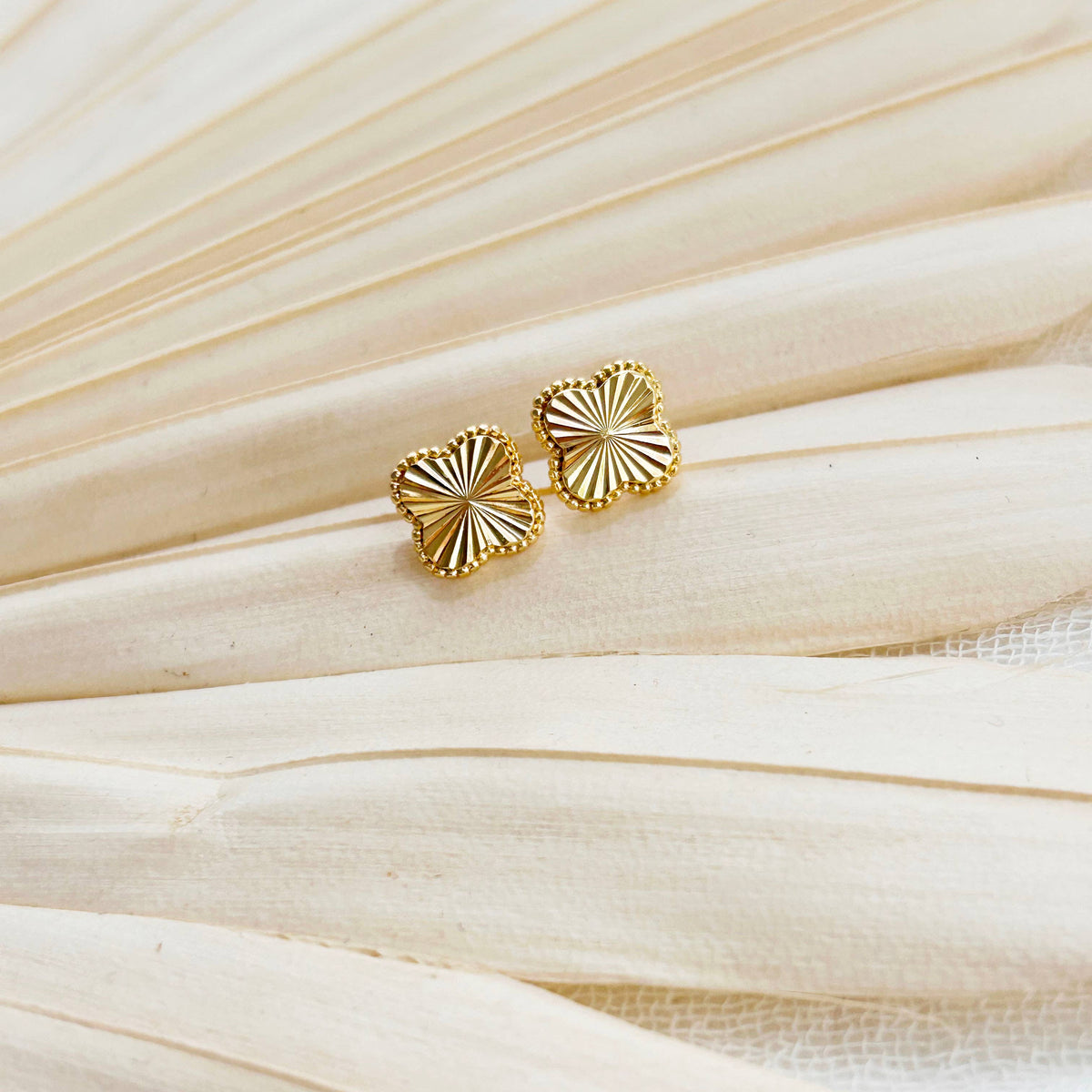 KARA | TOZER - Gold Classic Clover Studs
