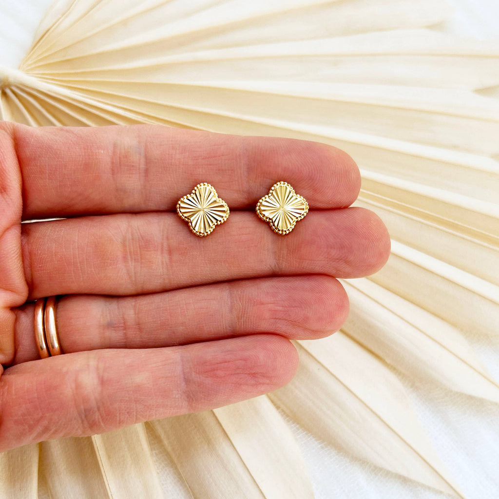 KARA | TOZER - Gold Classic Clover Studs