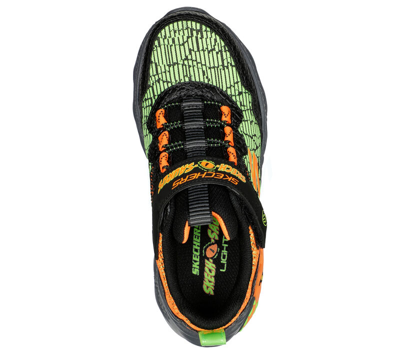 Kids' Dino-Lights | Black/Orange