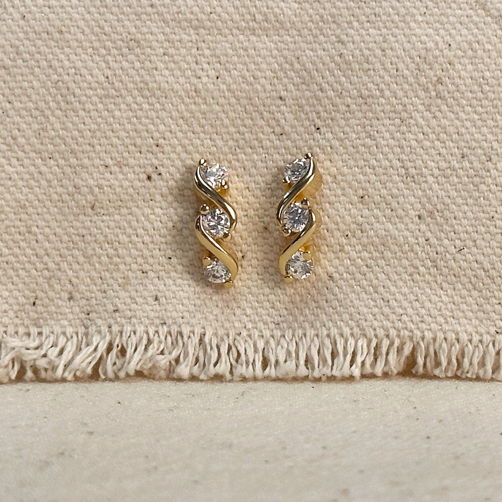 Tipple CZ Stud Earrings