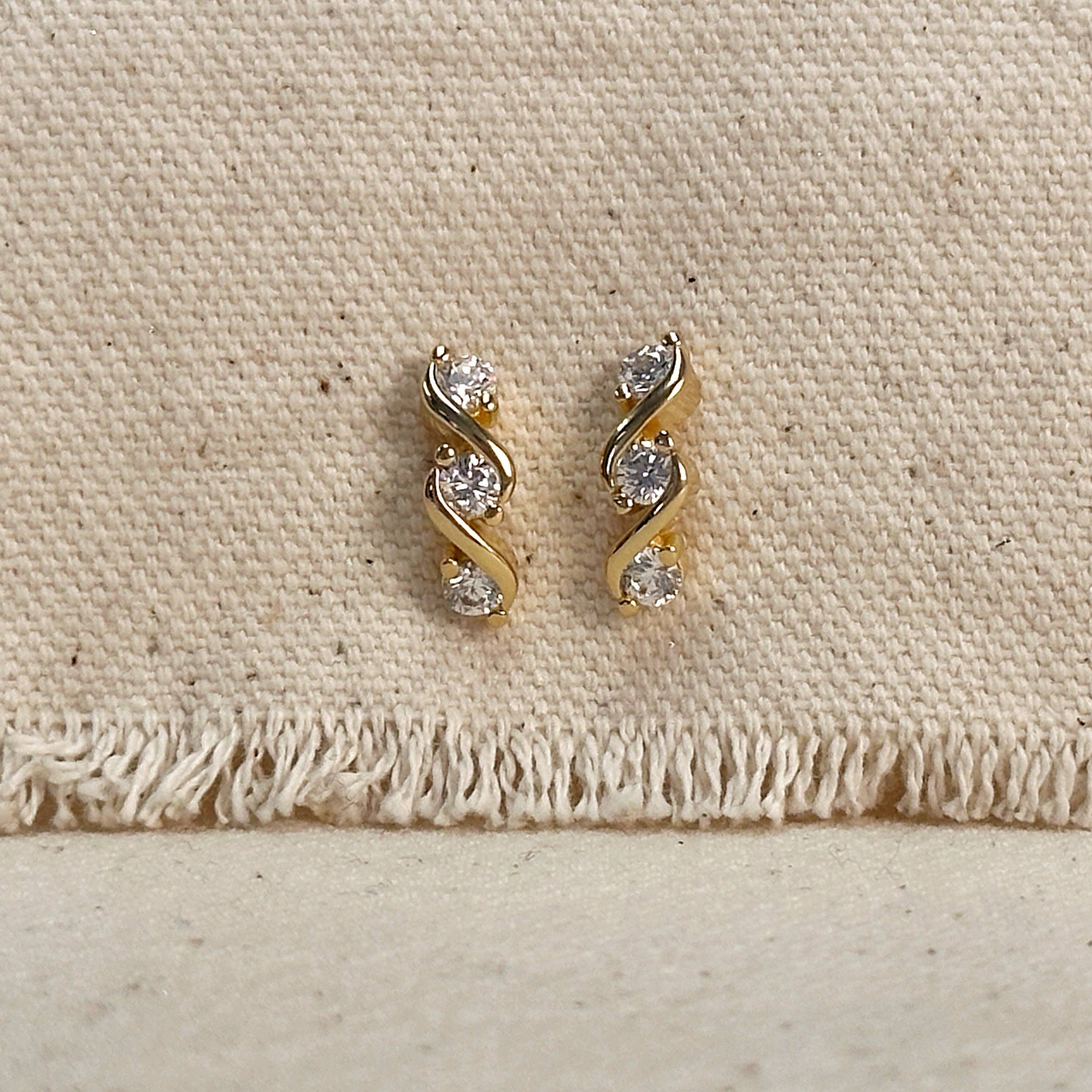 Tipple CZ Stud Earrings