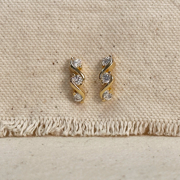 Tipple CZ Stud Earrings