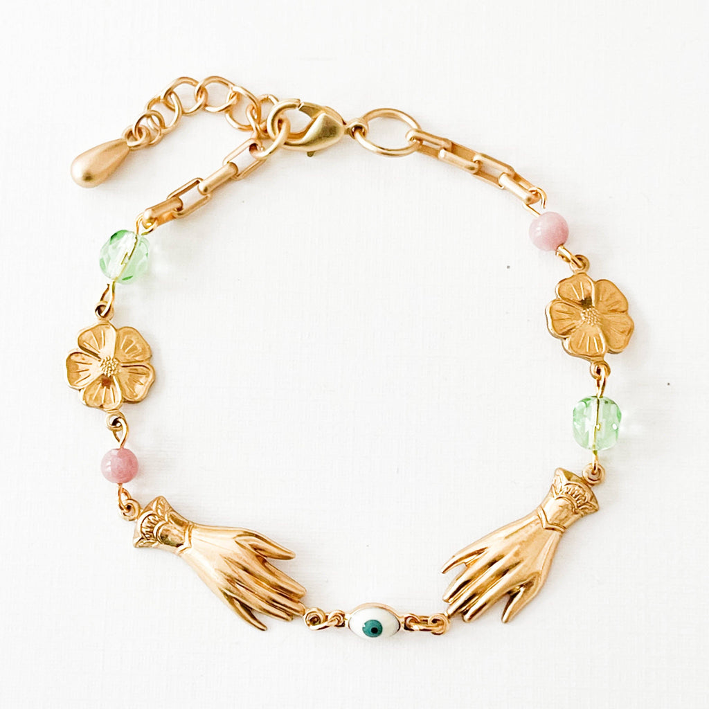 Flower Charm Bracelet