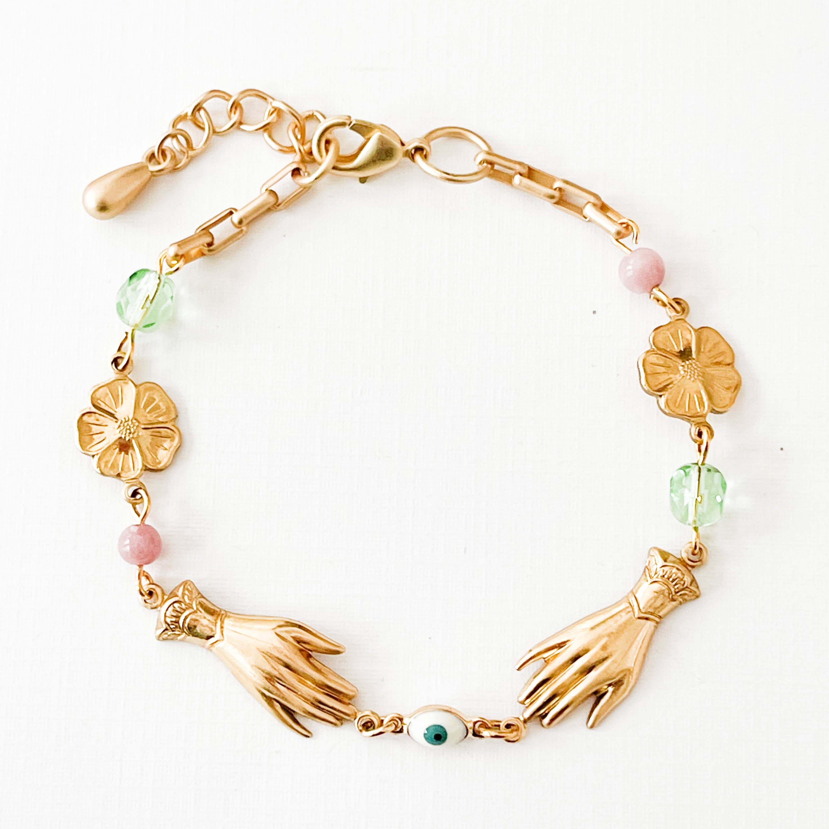 Flower Charm Bracelet
