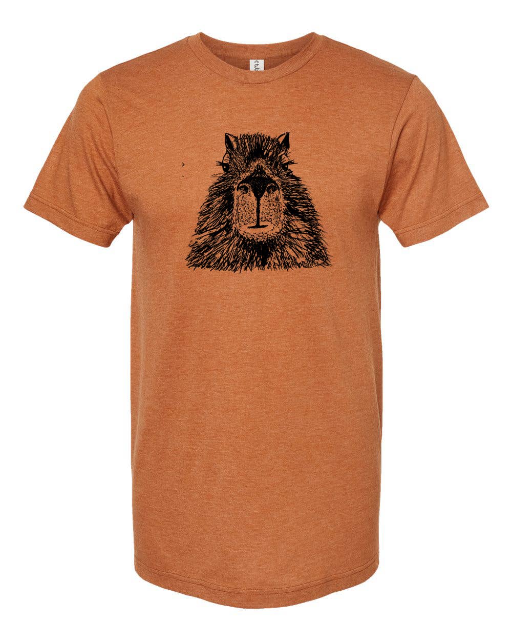 Megan Lee Designs - Capybara Tee Unisex Animals Hand Drawn Cute Cappy