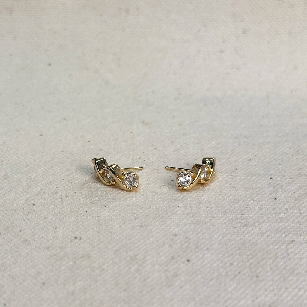 Tipple CZ Stud Earrings