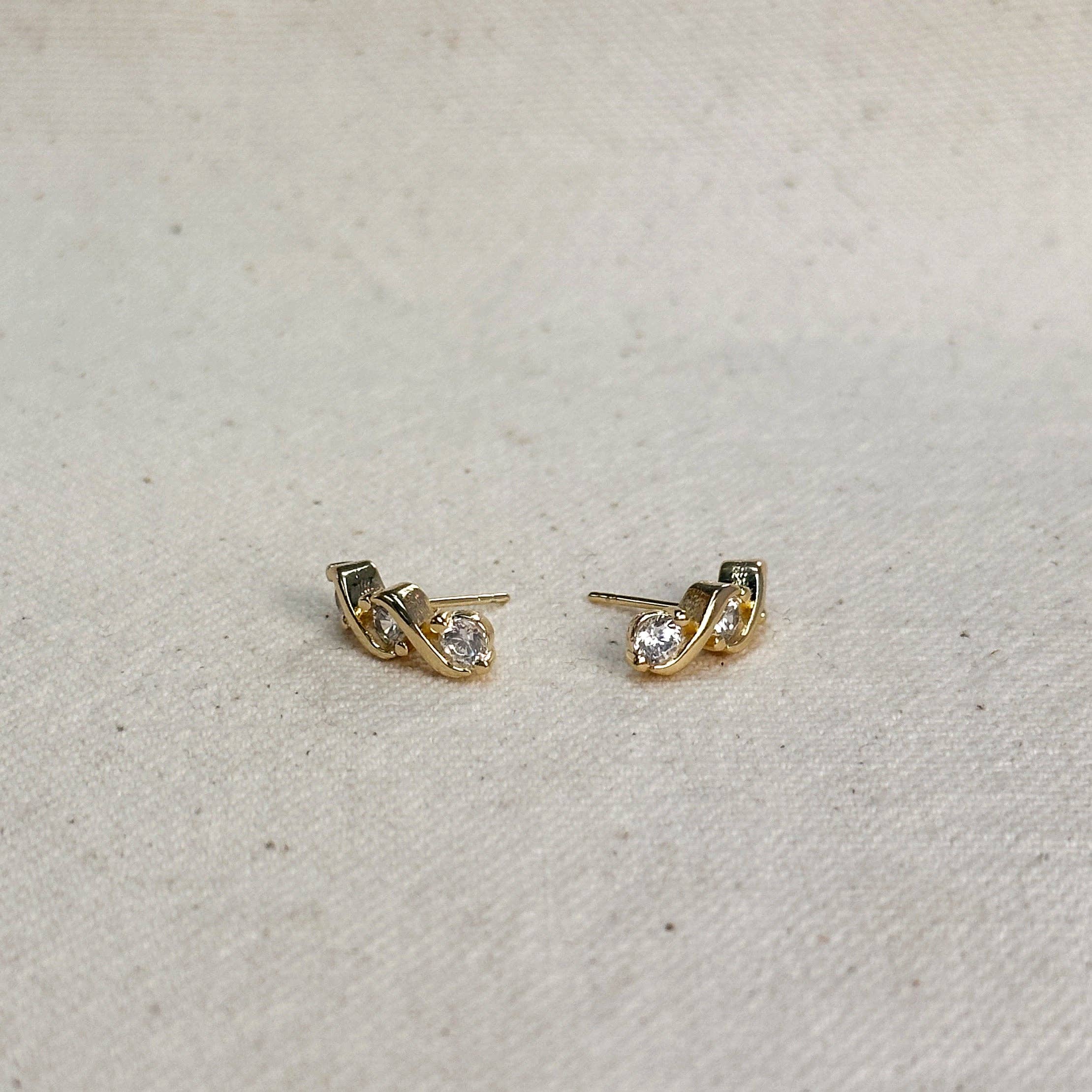Tipple CZ Stud Earrings