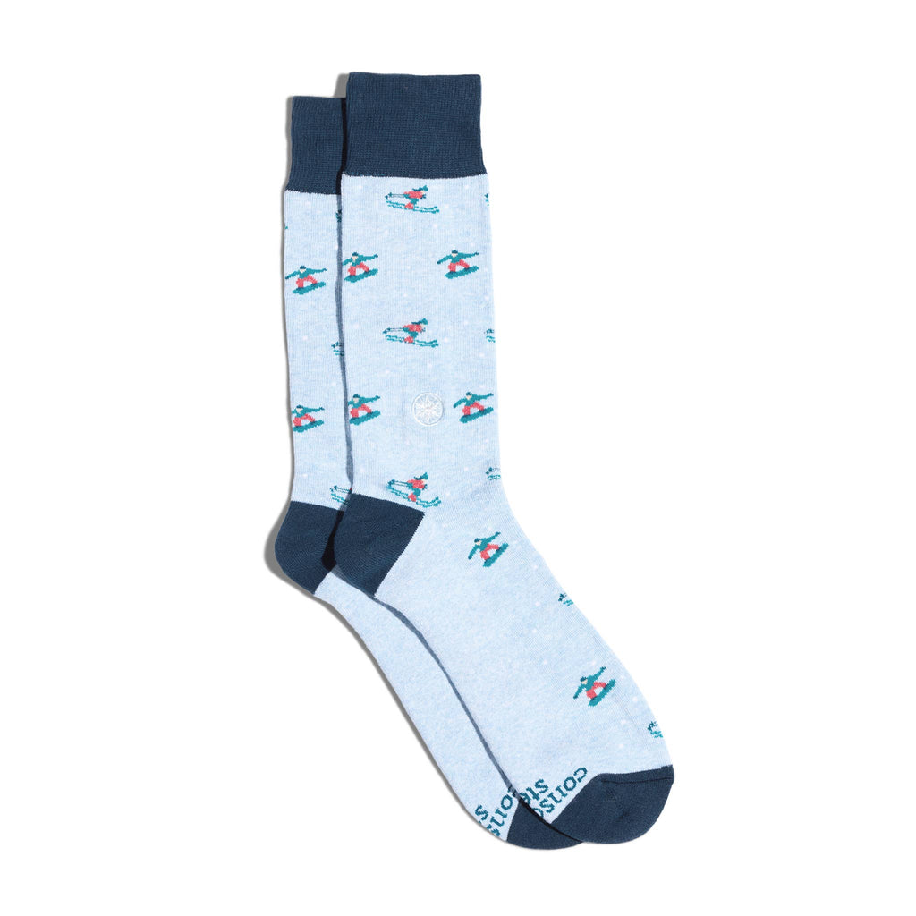 Socks that Support Youth Sports | Blue Skiers