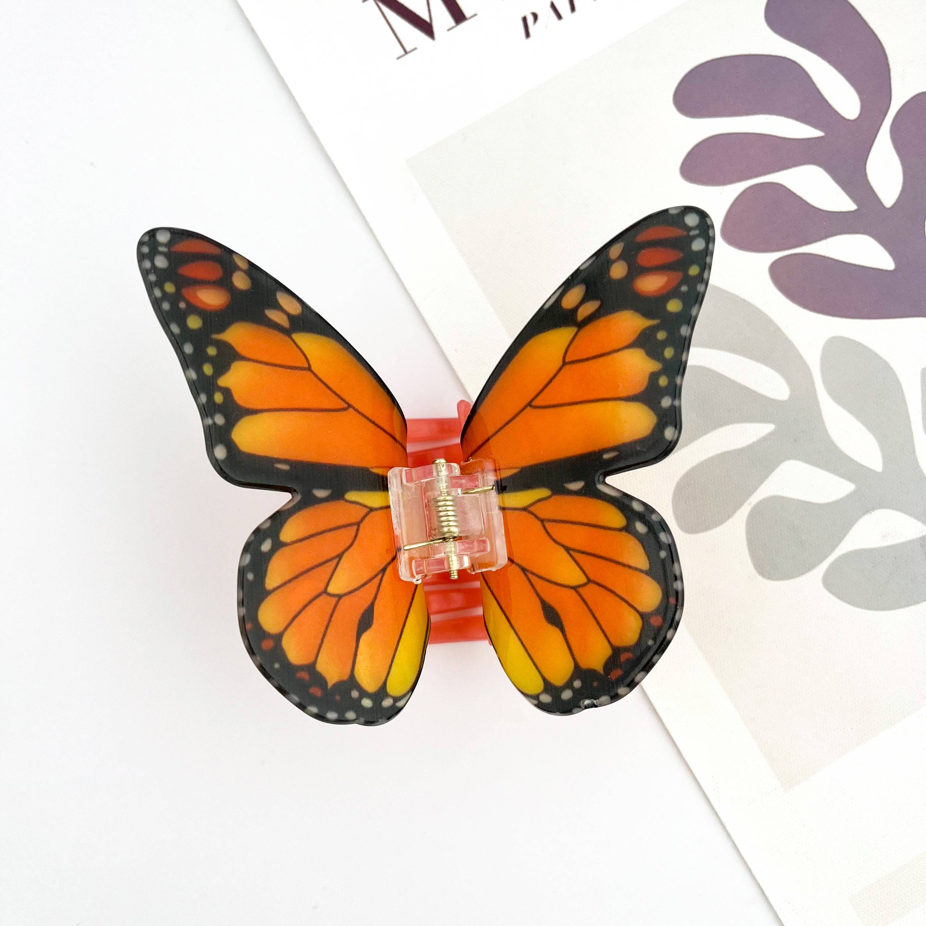 TheDivaSoap - Acetate large butterfly hair clip animal claw clips