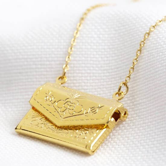 Envelope Locket | Gold