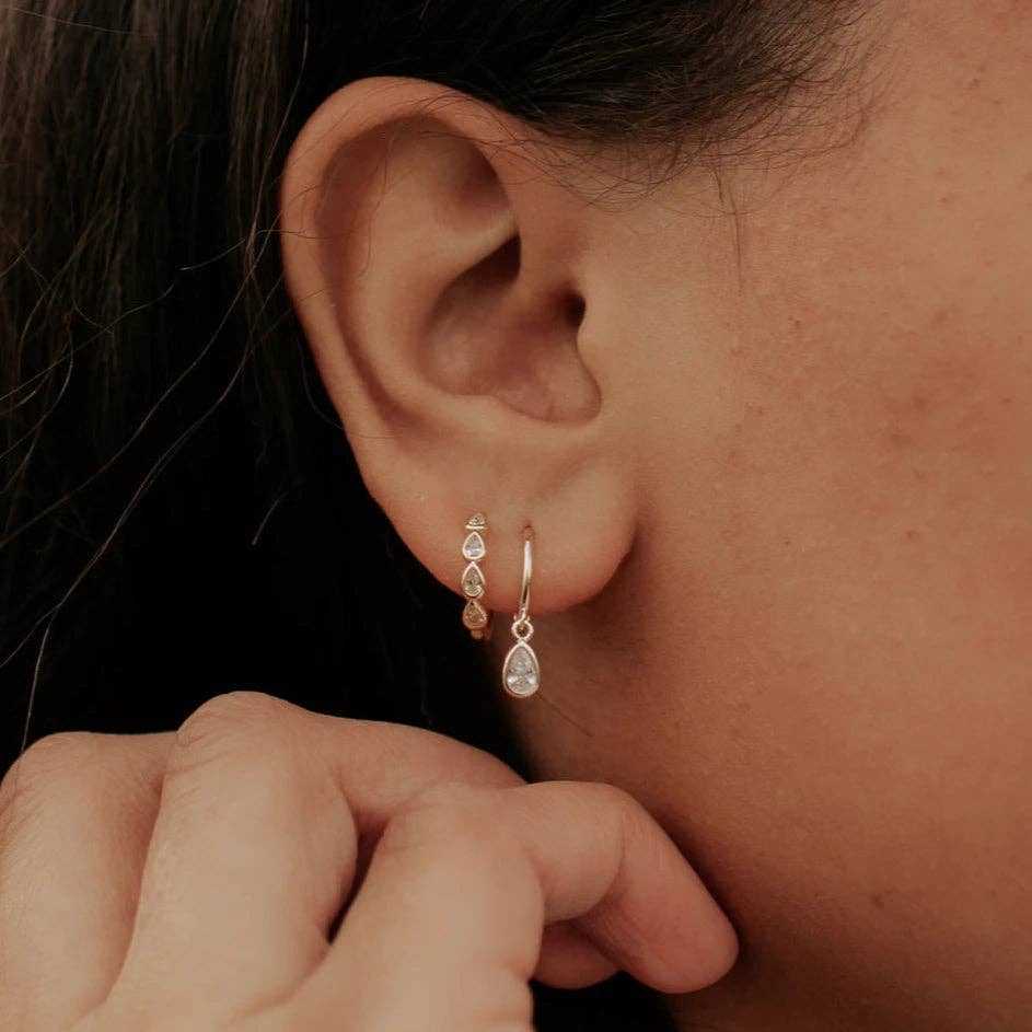 May Raindrop Hoops | Gold