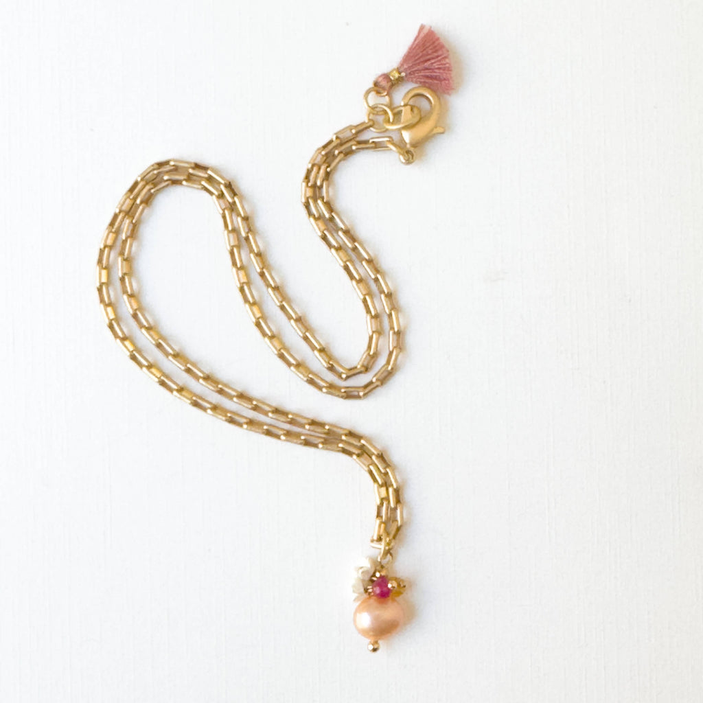 Gold Paperclip Chain Necklace