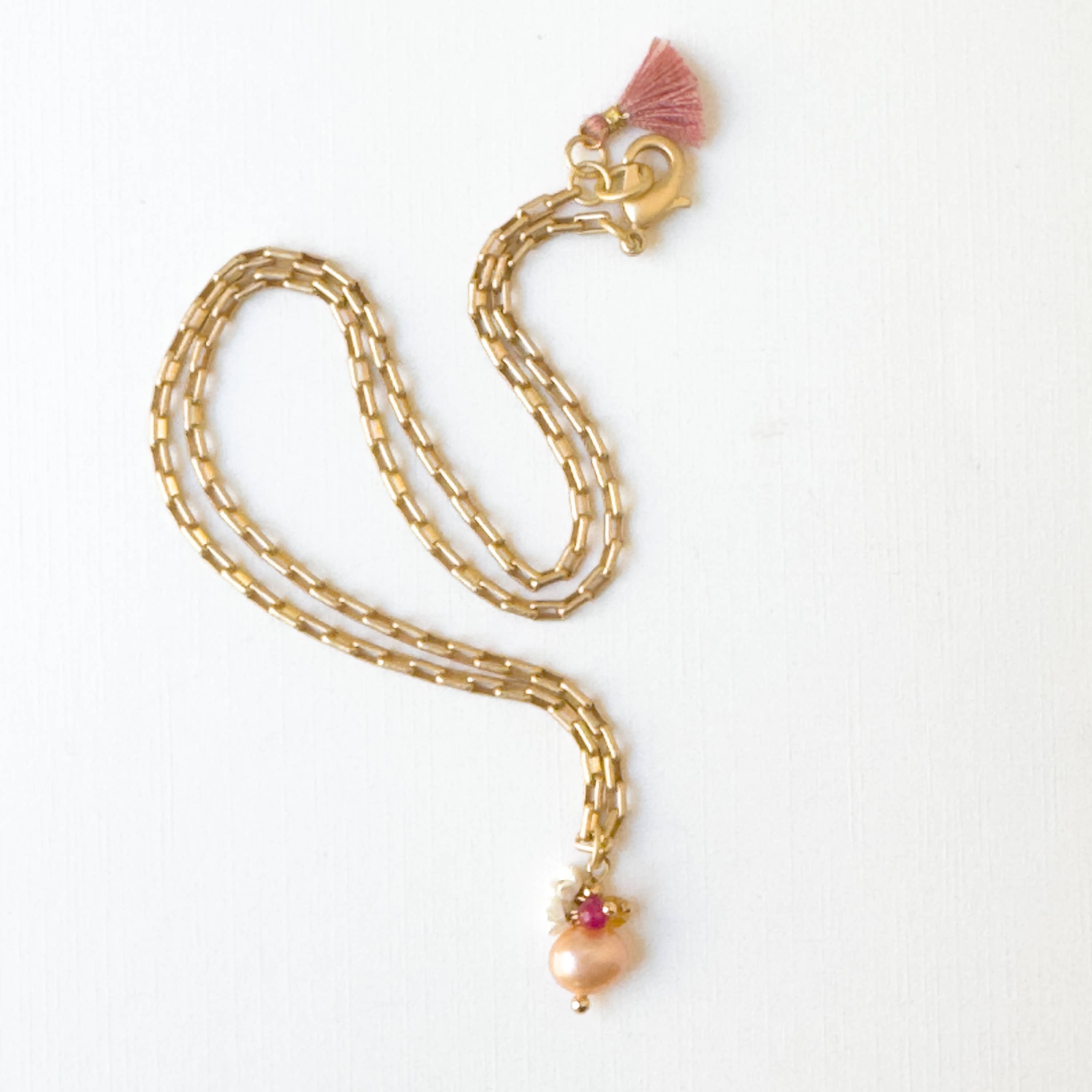 Gold Paperclip Chain Necklace