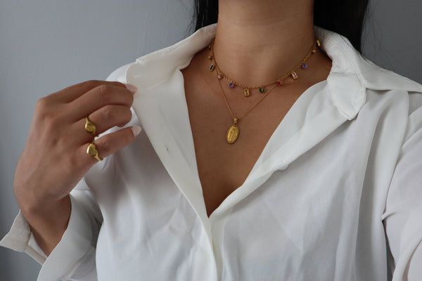 Multicolor Gem Necklace