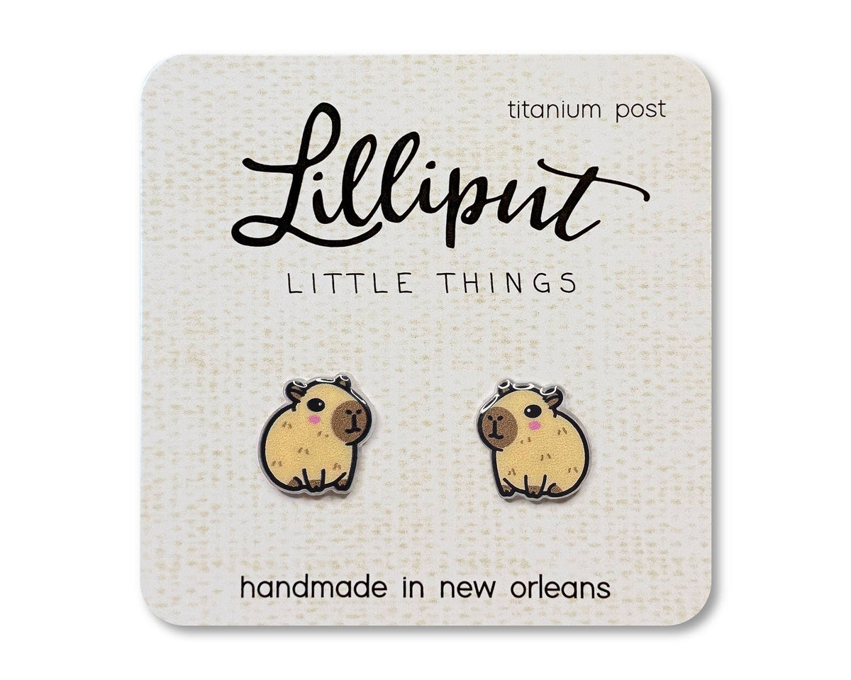 Lilliput Little Things - Capybara Earrings