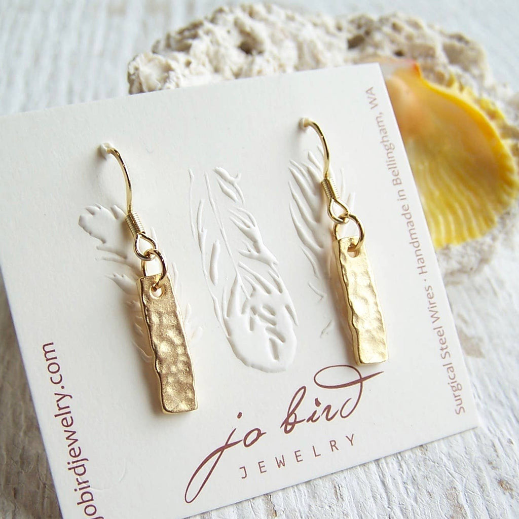 Brushed Gold Hammered Bars