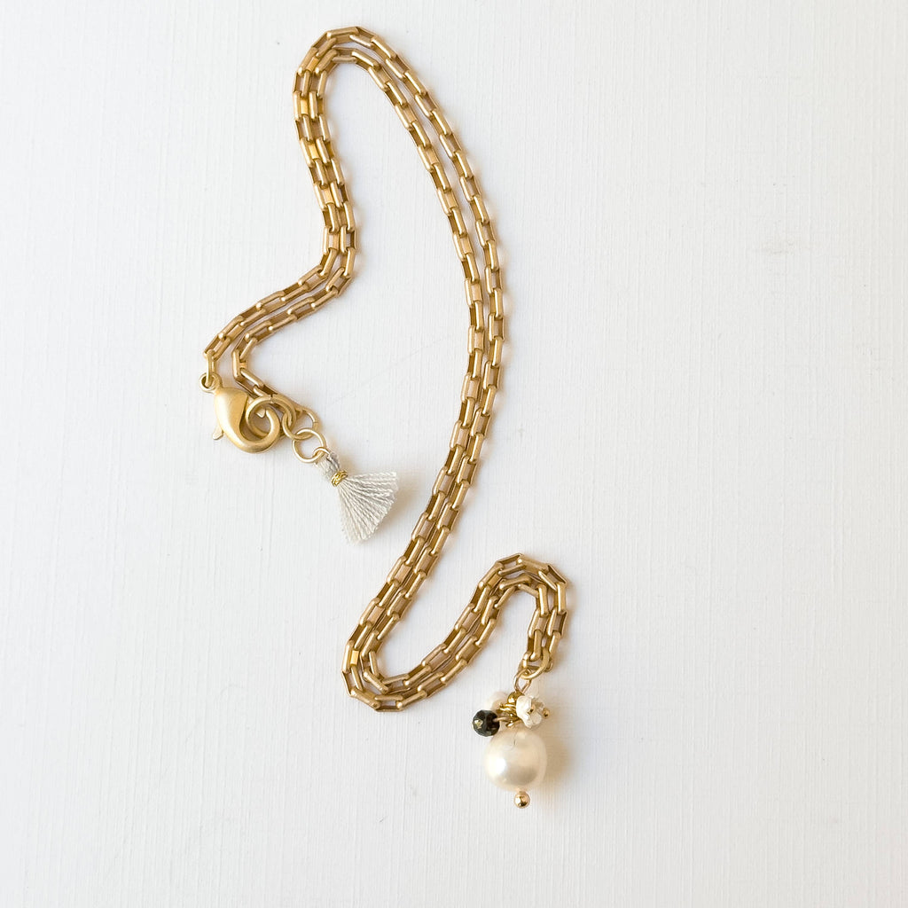 Gold Paperclip Chain Necklace