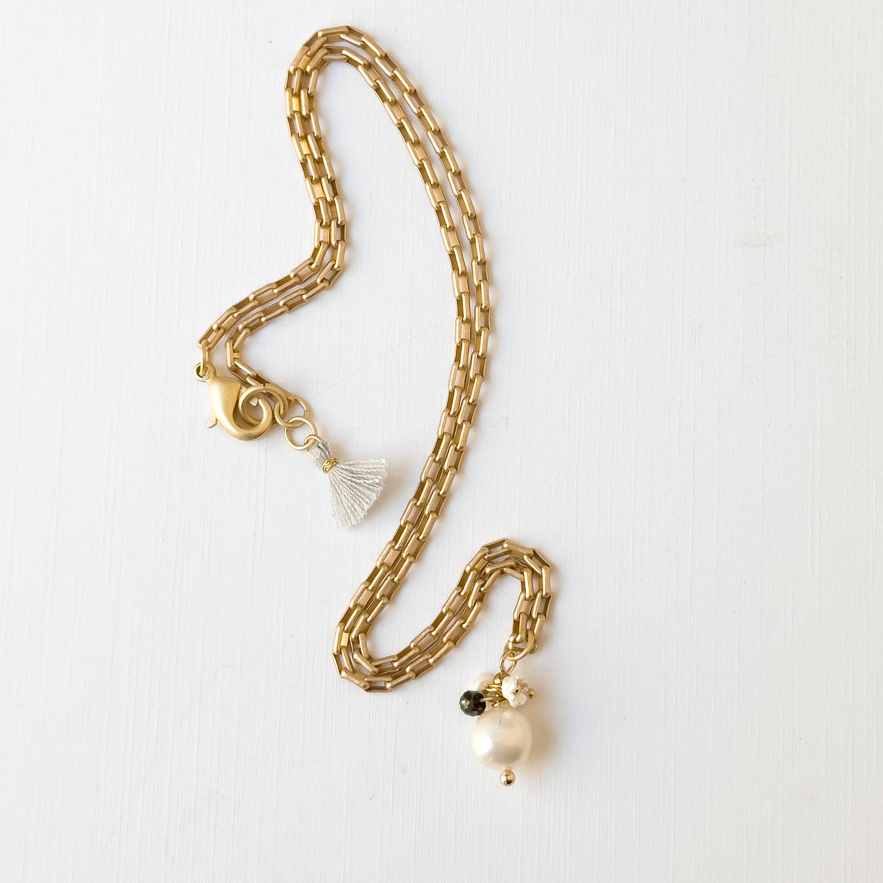 Gold Paperclip Chain Necklace