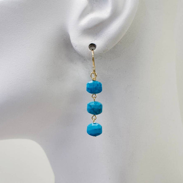 Mini Semi Stack Earrings: Smoky/Lab