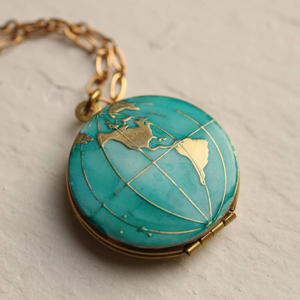 World Map Locket