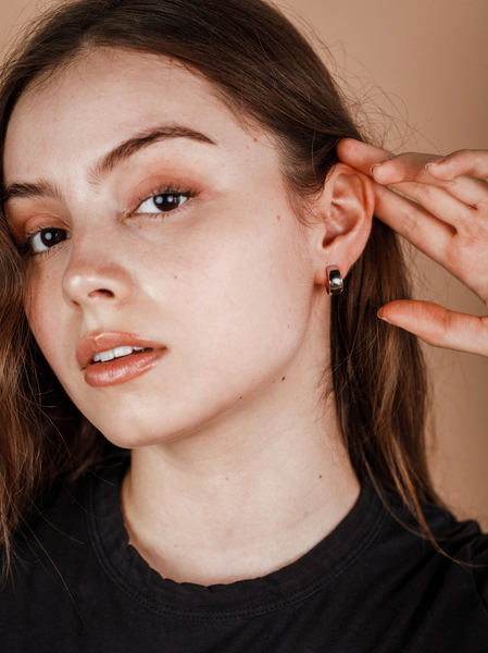 Silver Hoop - Wide - Earrings