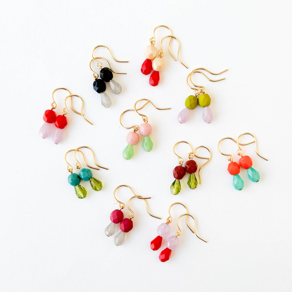 Small Color Drop Earrings