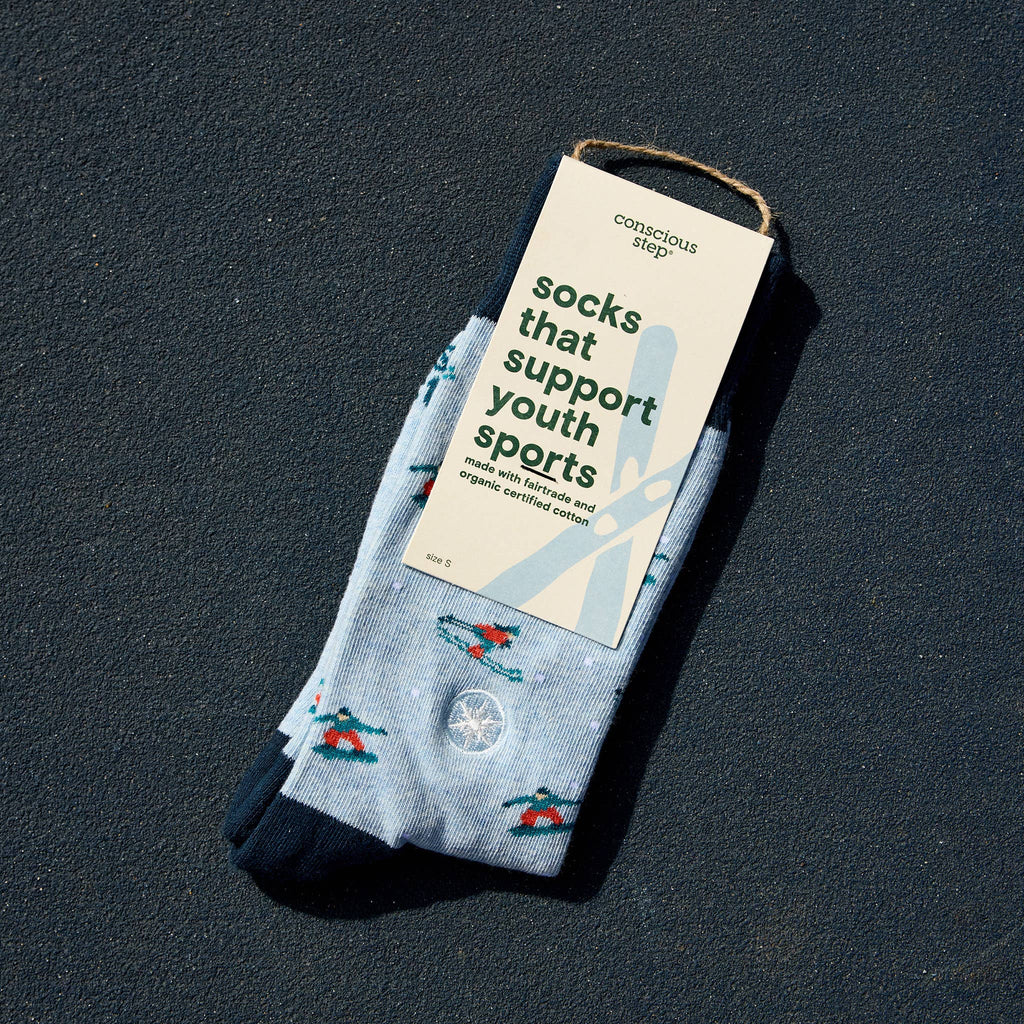 Socks that Support Youth Sports | Blue Skiers