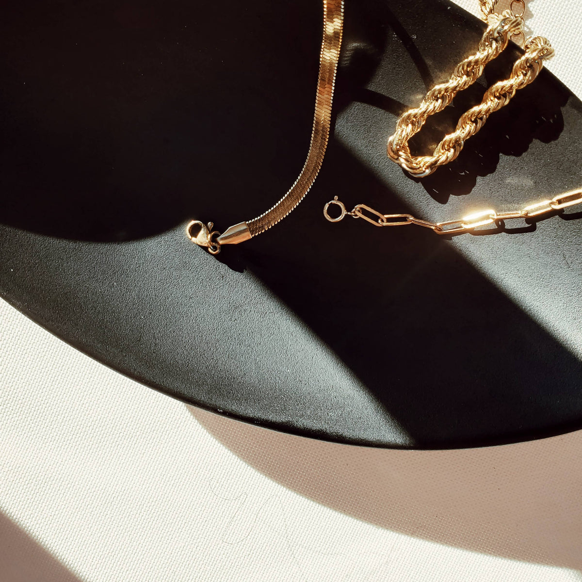 Gold Herringbone Bracelet