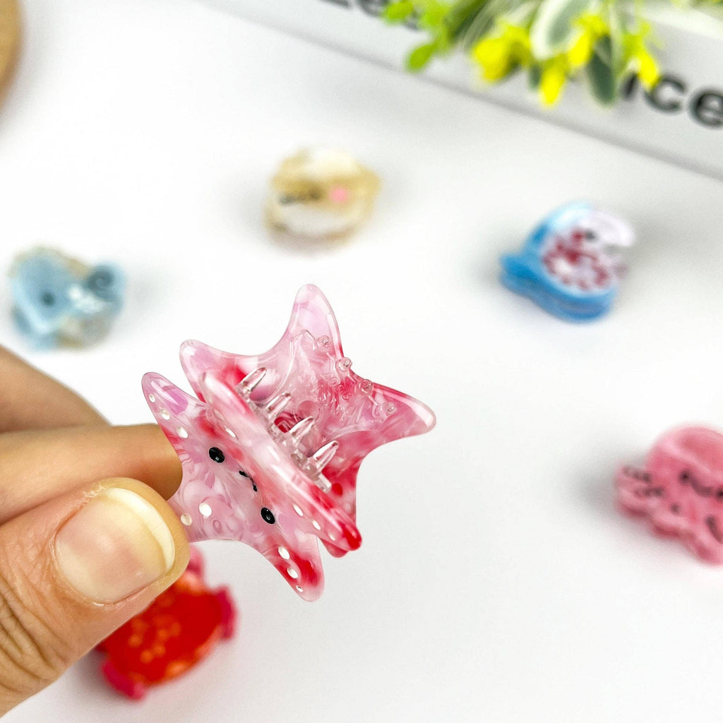 TheDivaSoap - Cute Mini Hair Claw Clip, Marine Animal Hair Clip