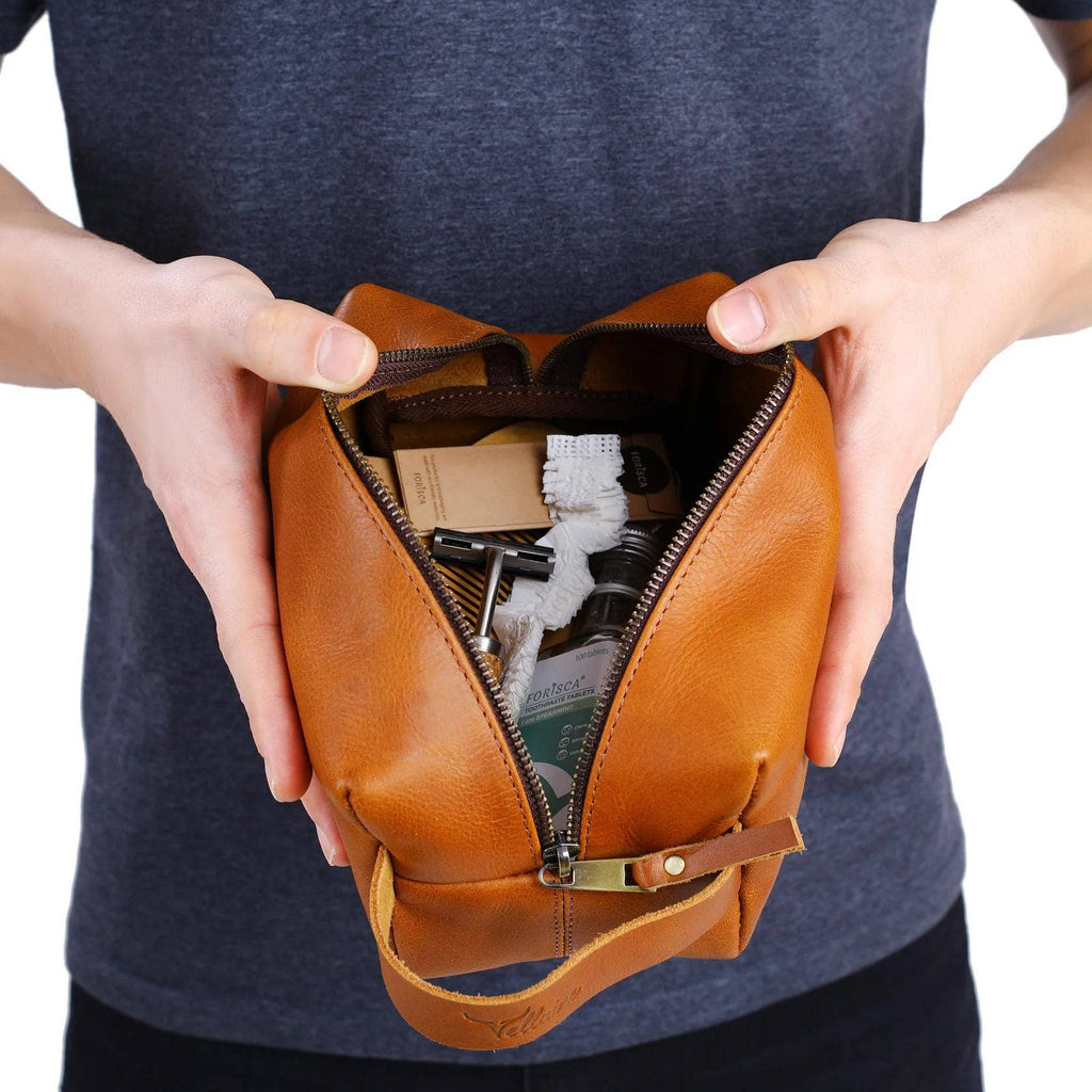Leather Toiletry Bag