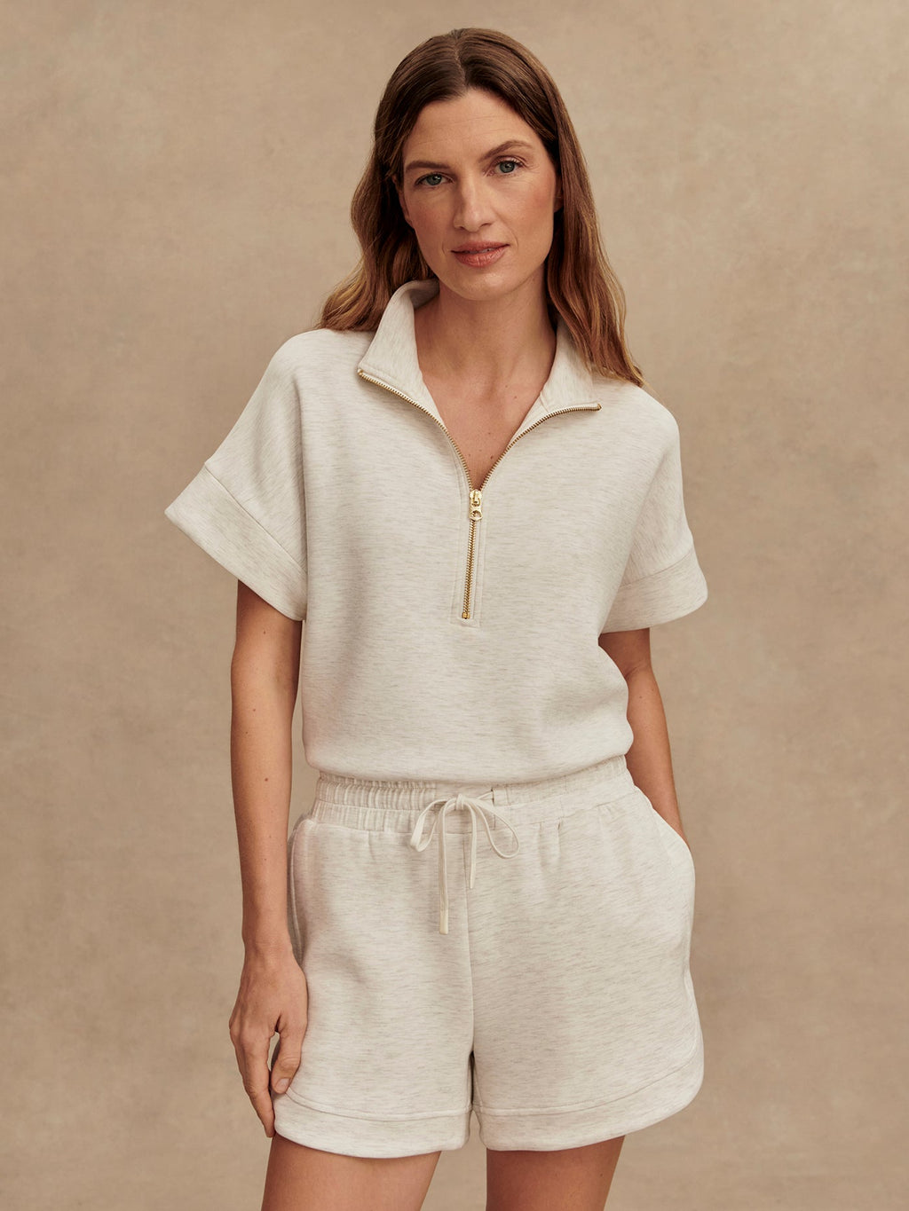 Women's Ollie High Rise Short 3.5 Ivory Marl