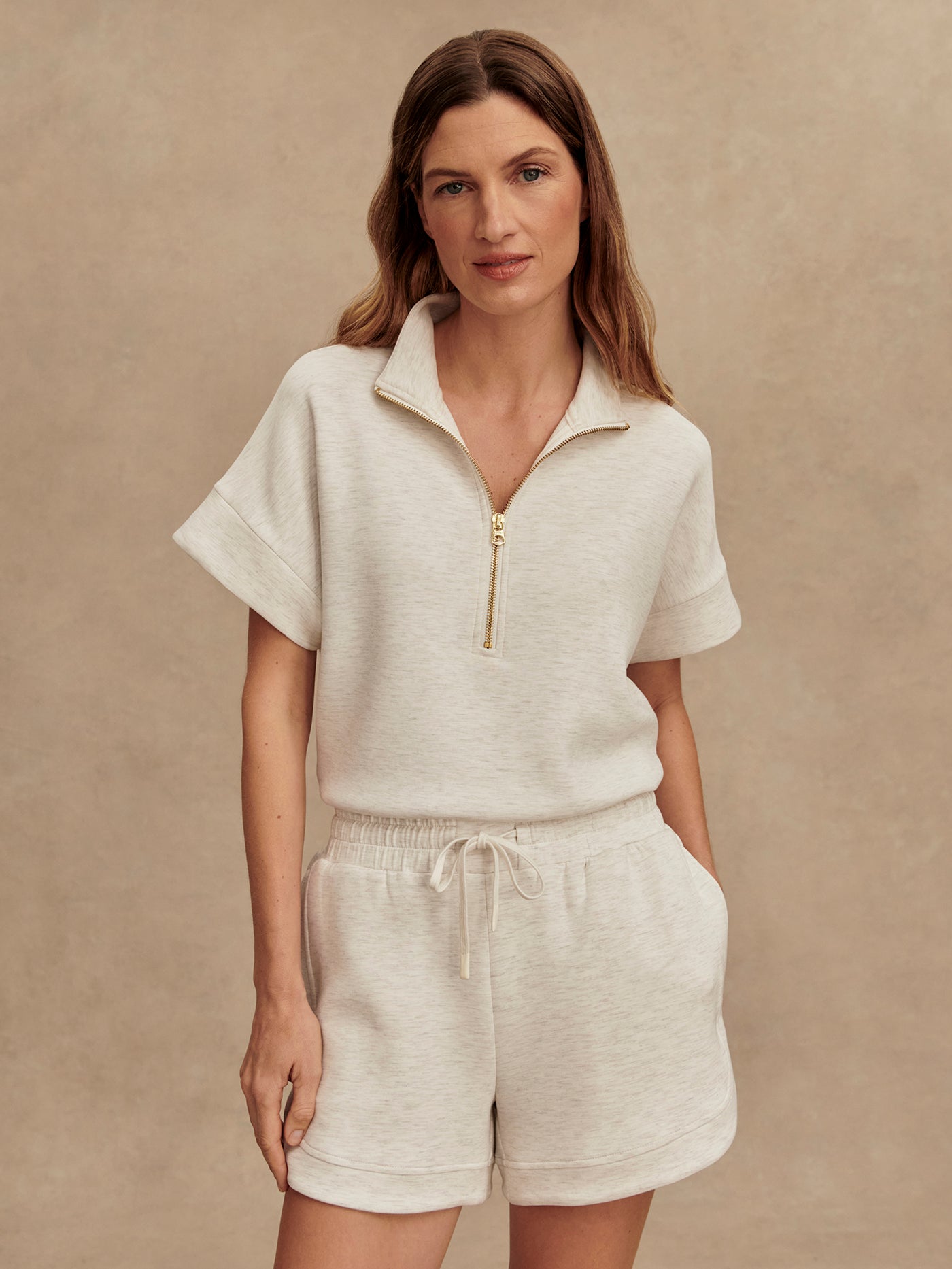 Women's Ollie High Rise Short 3.5 Ivory Marl