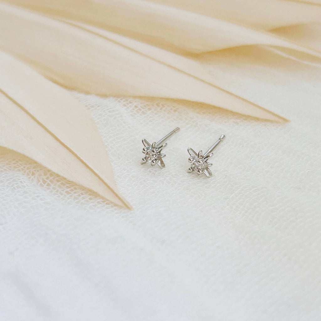 KARA | TOZER - Dainty Star Studs Silver