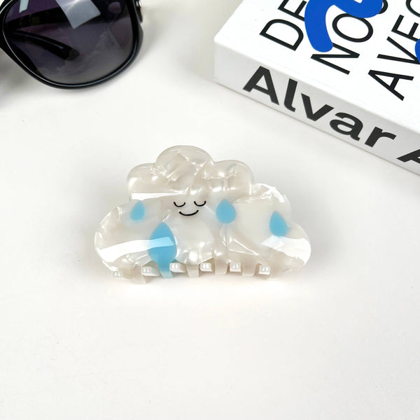 Cartoon Cloud Cartoon Claw Clips: White