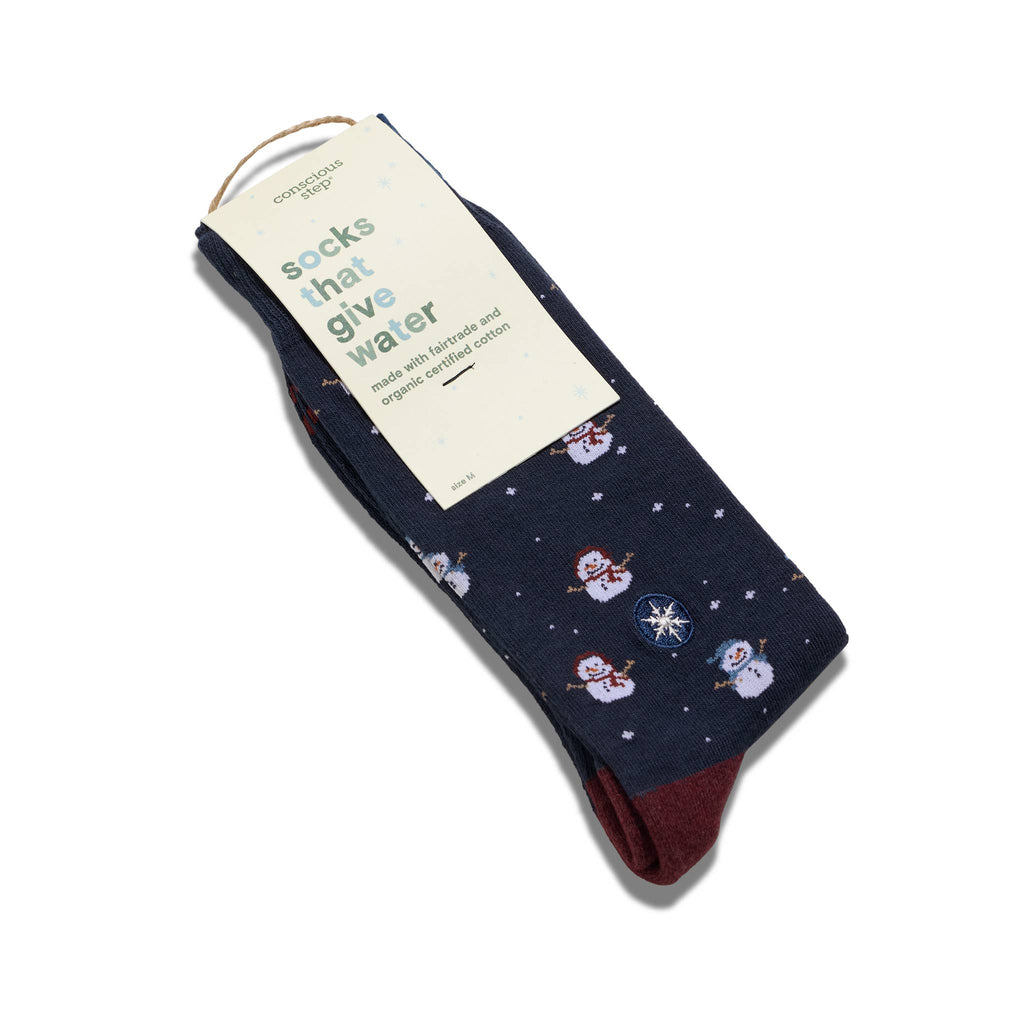 Socks that Give Water | Navy Snowmen