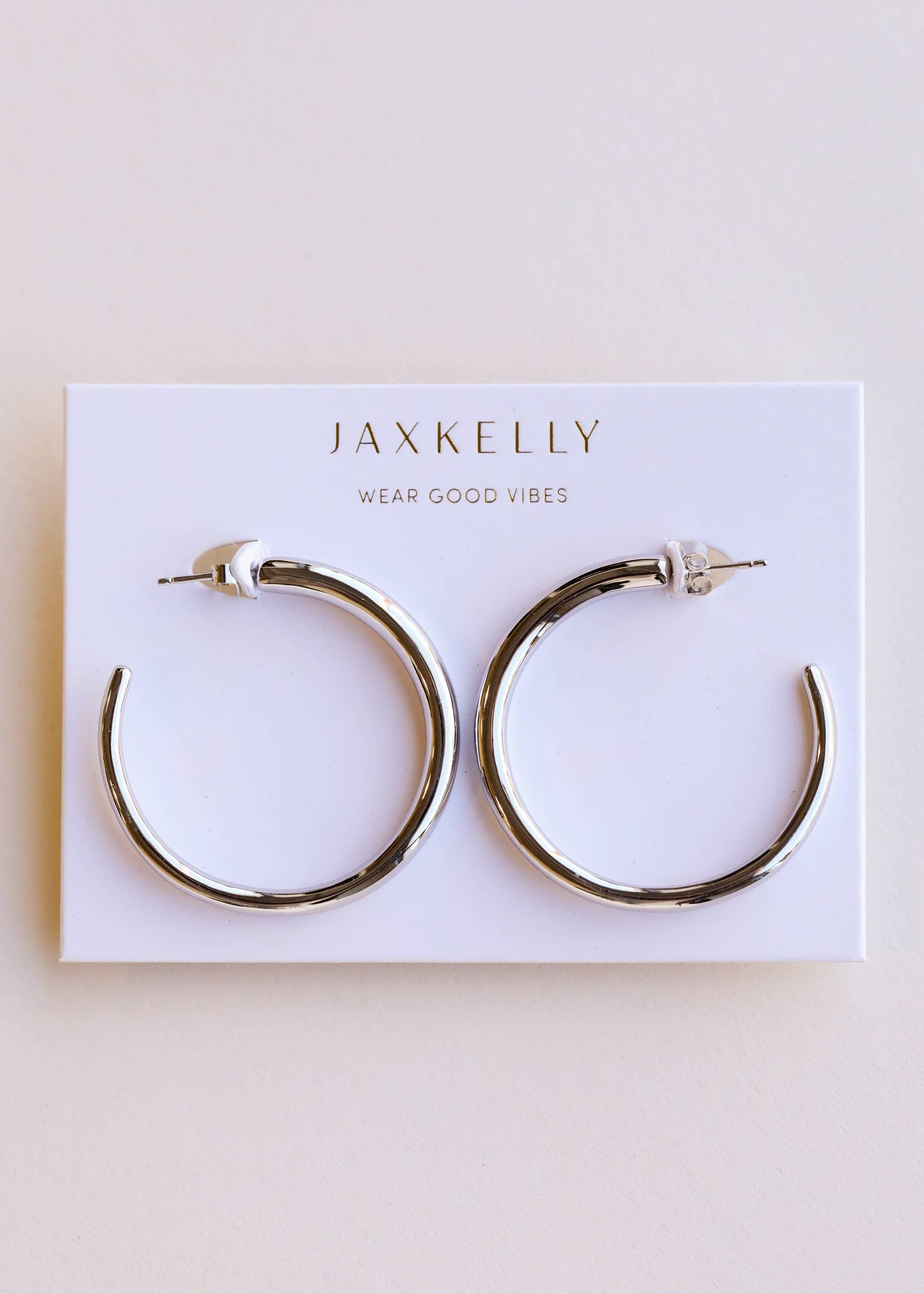 Everyday Silver Hoop Earrings - Large