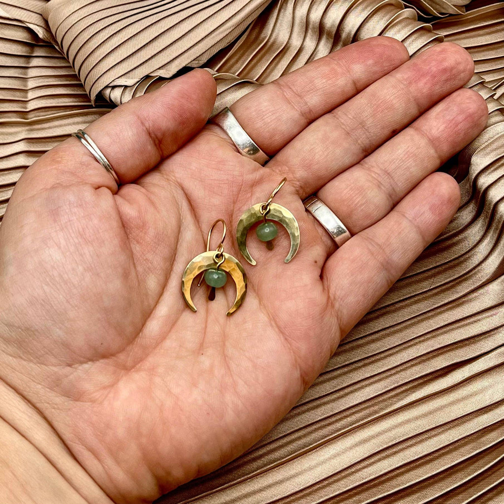 Handmade Crescent Earrings