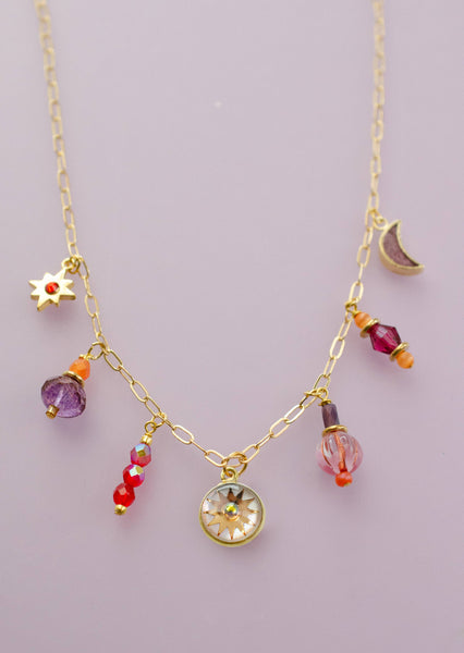 Zodiac Fire Sign Necklace