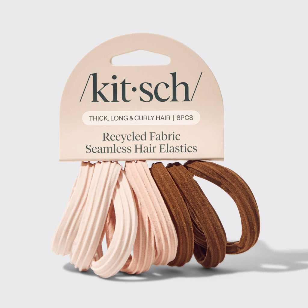 Hair Elastics 8pc Set- Rosewood