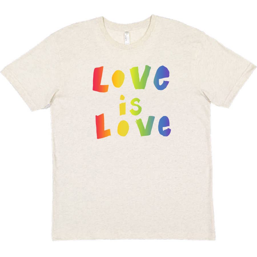 Megan Lee Designs - Love is Love : Unisex Tee Pride Rainbow