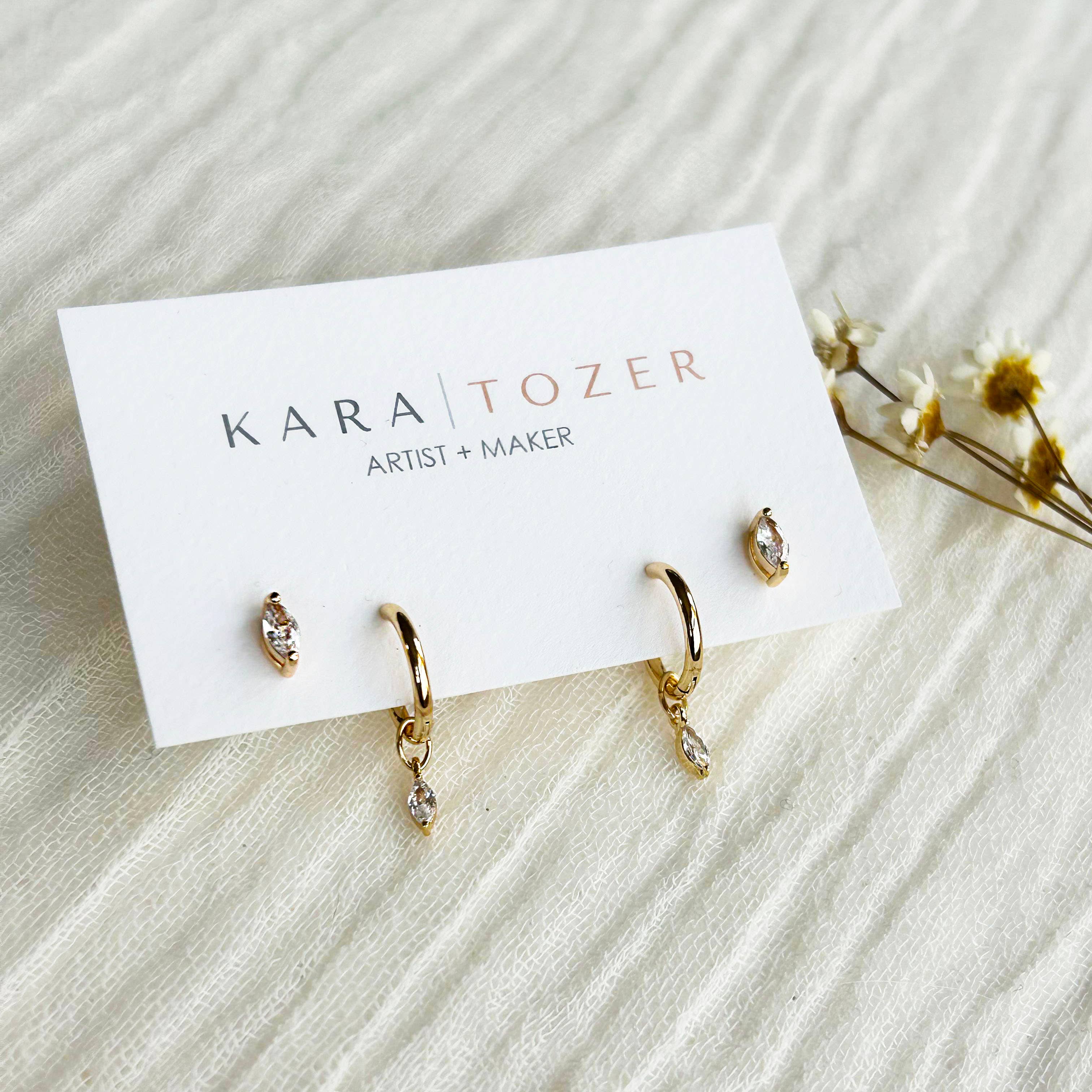 Marquise Hoop Stacking Set #4
