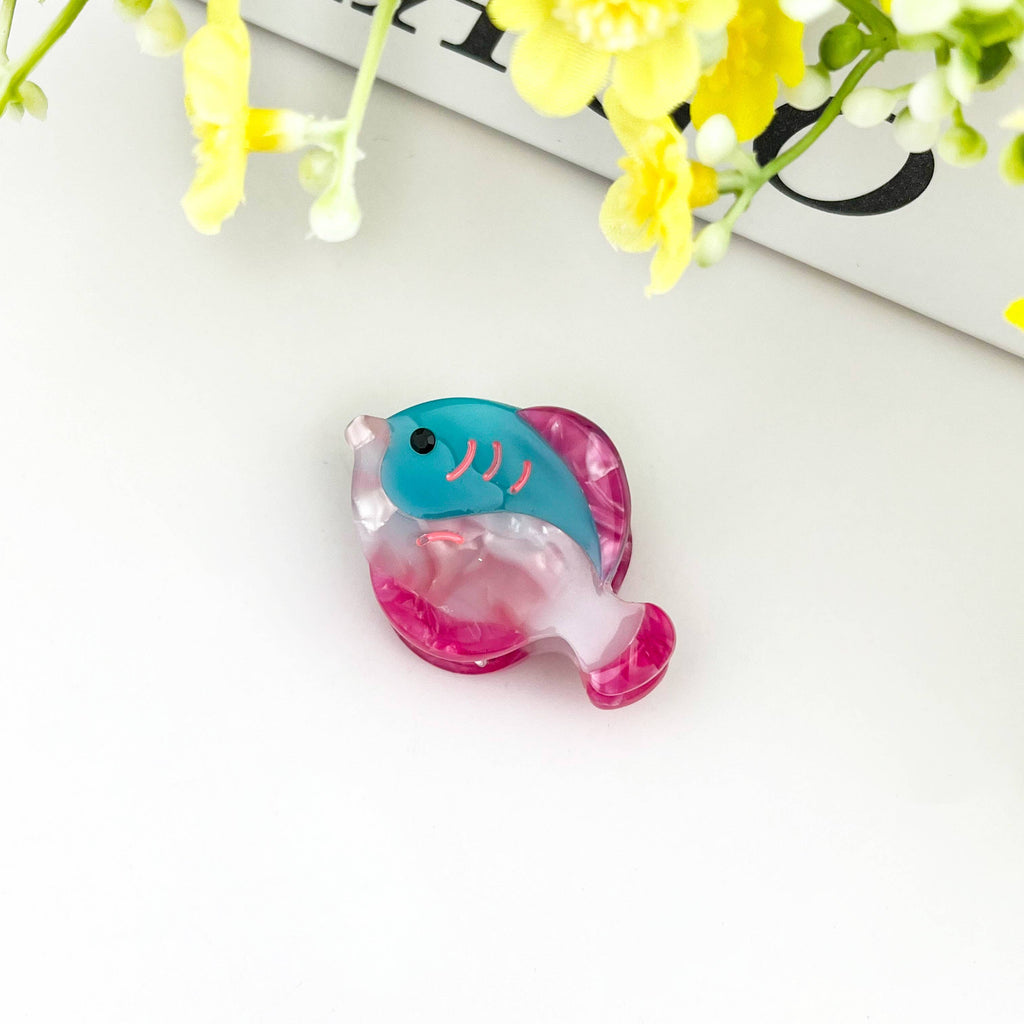 TheDivaSoap - Ocean Fish Mini Claw Clip, Whale Hair Clip