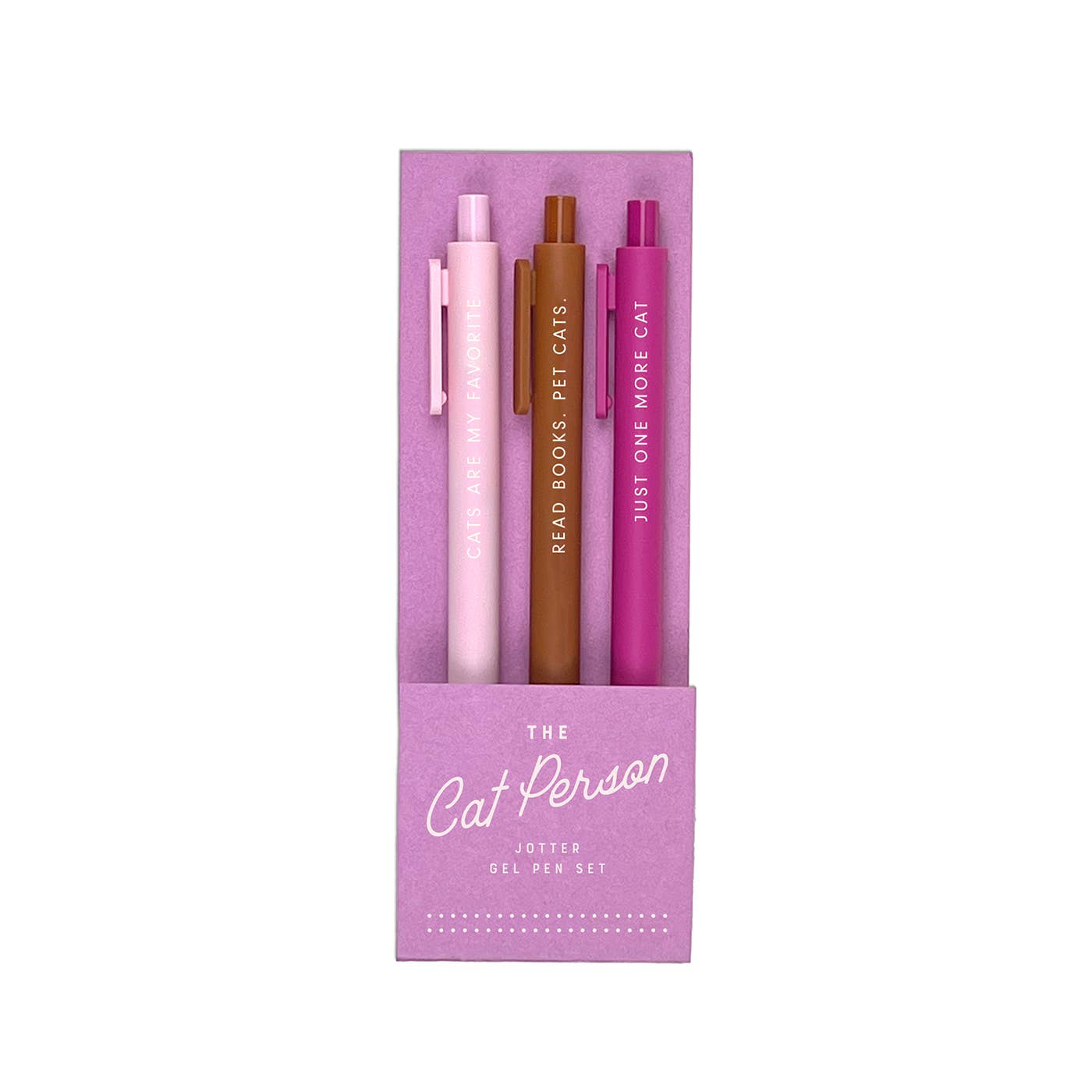The Cat Person Jotter Gel Pens