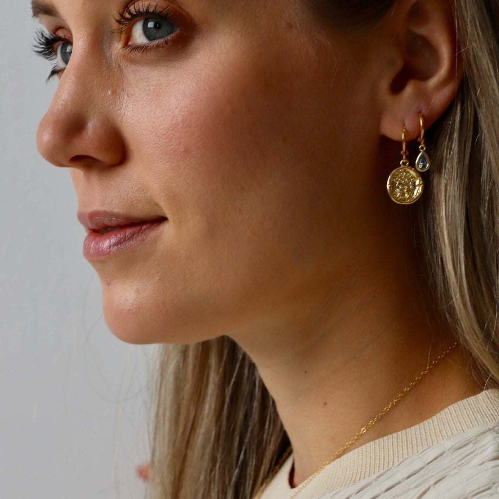 Wax Seal Huggie Earring