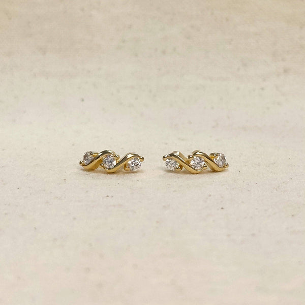 Tipple CZ Stud Earrings