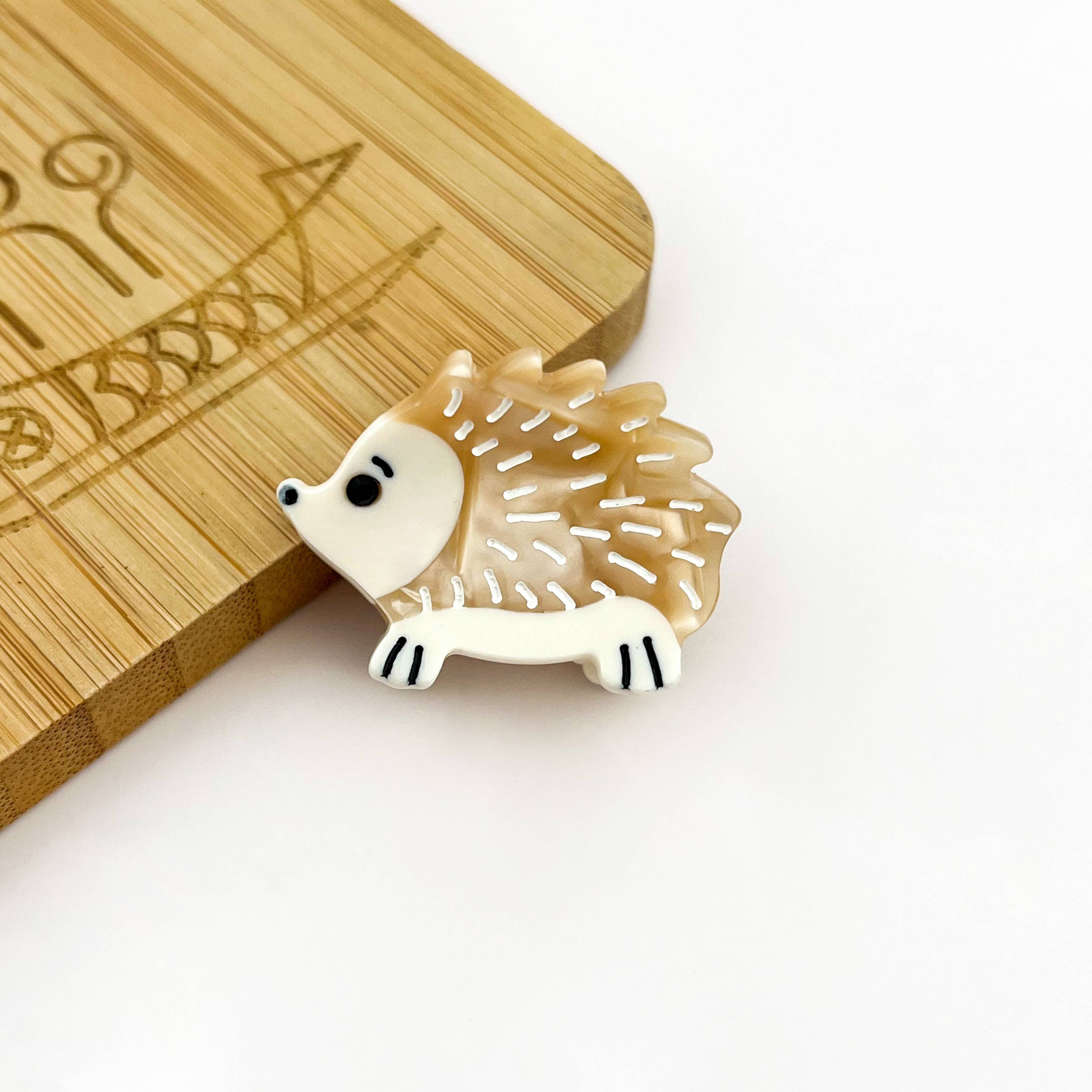TheDivaSoap - Mini Hedgehog Hair Claw Clip, Animal Hair Clip