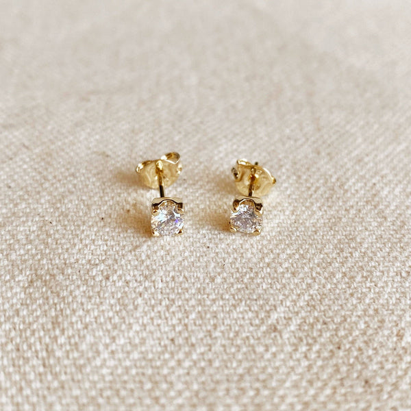 Cubic Zirconia Stud Earrings
