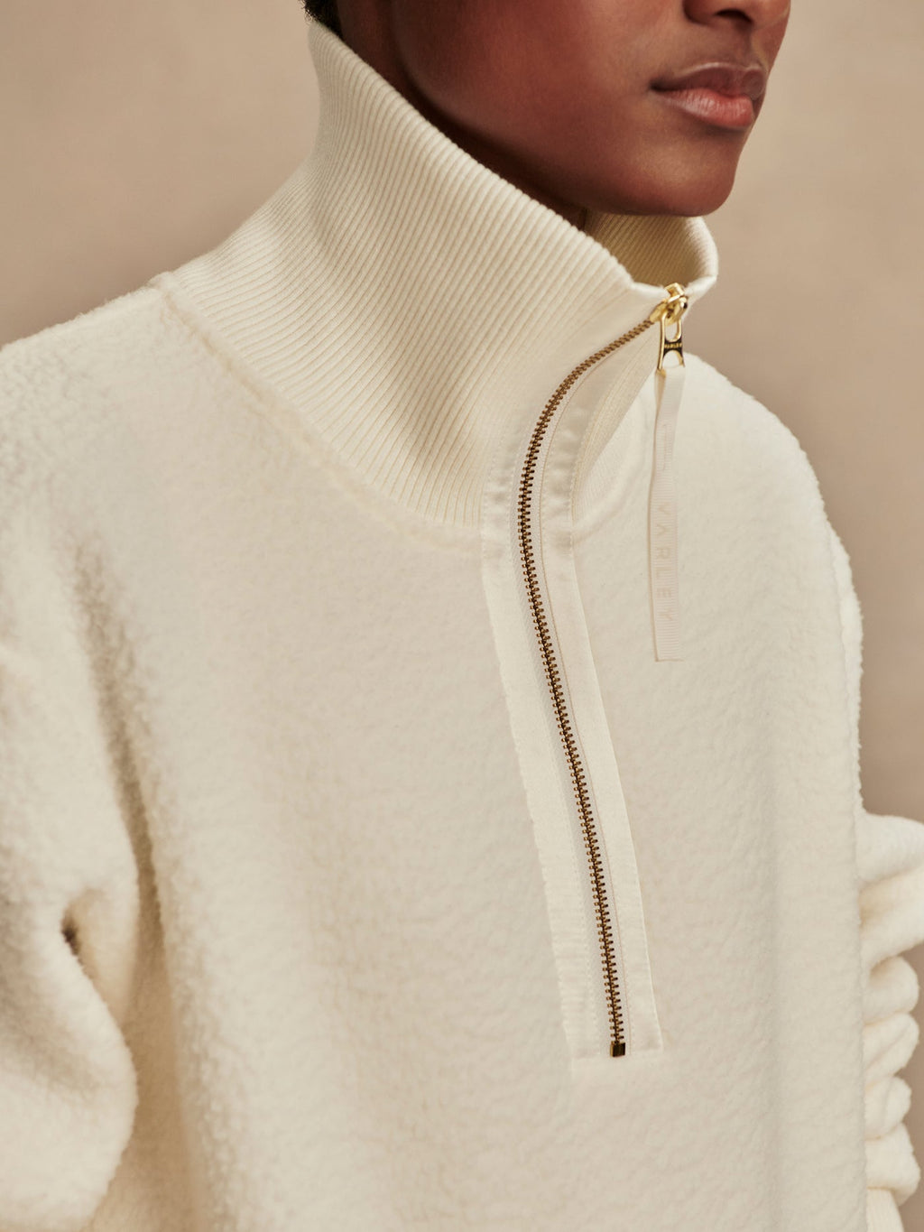 Women's Roselle Half Zip Fleece |Egret