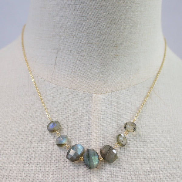 Semi Stacked Necklace: Toast