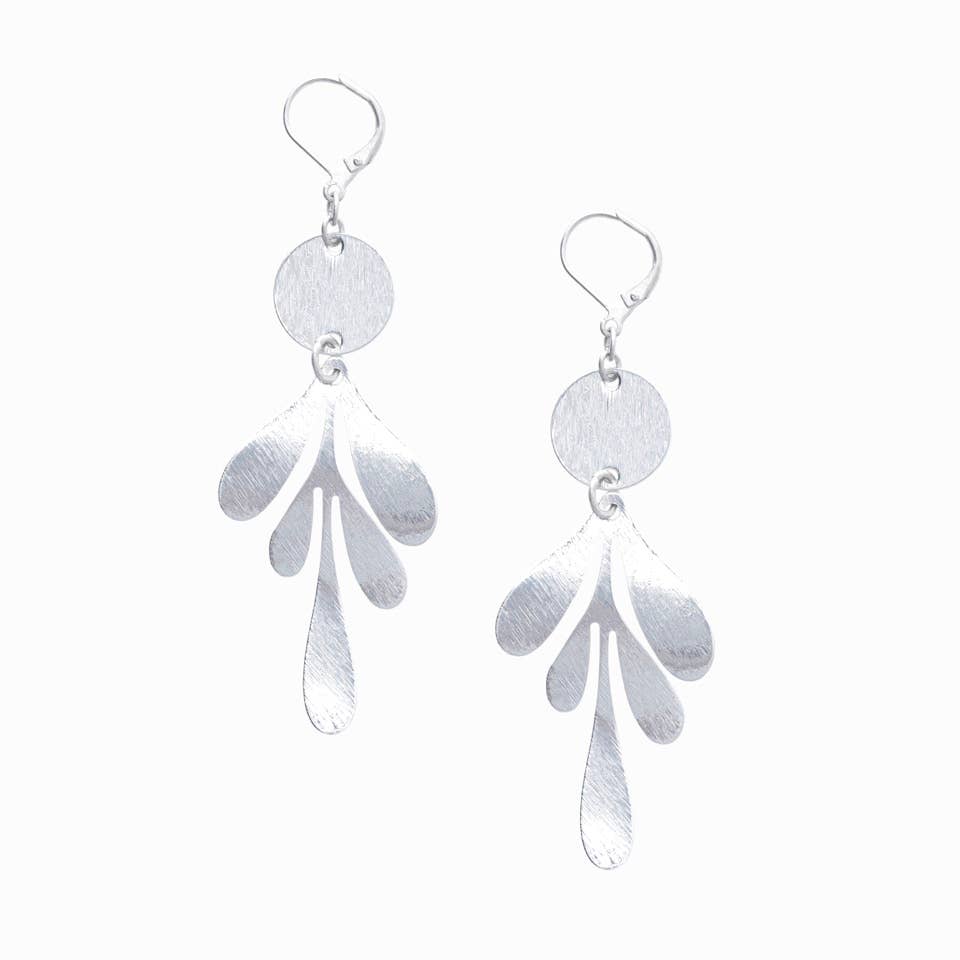 Graphic Leaf Earrings